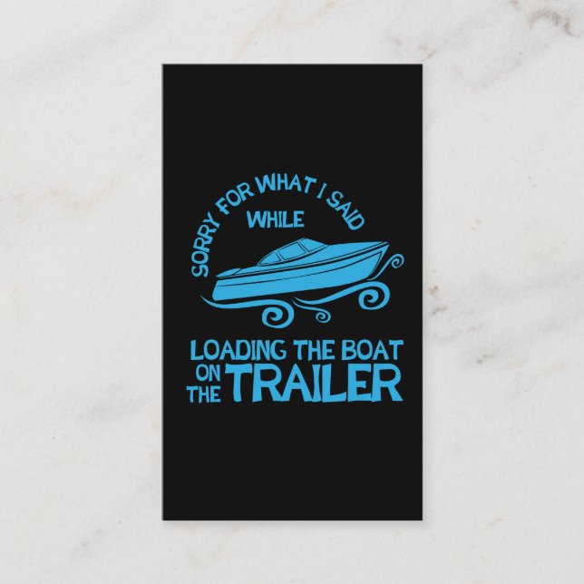 Bootfahrt-Geschenk, welches das Boot auf dem Visitenkarte (Vorderseite)