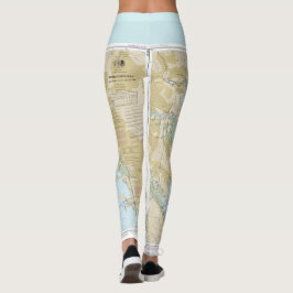 Bootfahrt-Seediagramm von San Francisco Bay Leggings