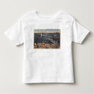 Bootfahrt und Schwimmen auf Newport-Bucht Kleinkind T-shirt
