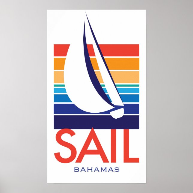 Bootfarbe Square_SAIL Bahamas Poster (Vorne)
