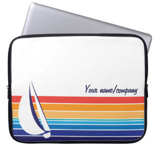 Bootfarbe Square_Sail_horizon hues_personalisiert Laptopschutzhülle