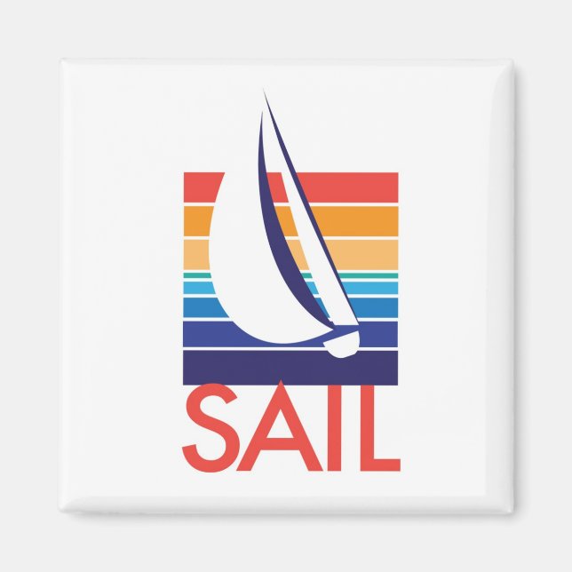 Bootfarbe Square_Sail-Magnet Magnet (Vorne)