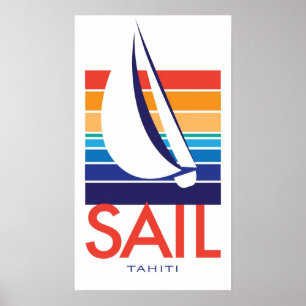Bootfarbe Square_SAIL Tahiti-Poster Poster