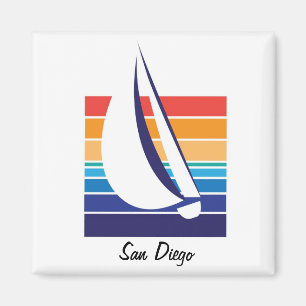 Bootfarbe Square_San Diego-Magnet Magnet