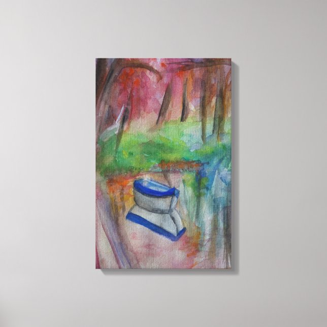 Bootfarbe Stretchierte Canvas Print Leinwanddruck (Vorderseite)