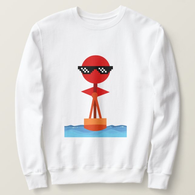 bootförmiger Mensch Sweatshirt (Design vorne)