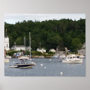 Boothbay Hafen 11" x 8,5" Plakat-Papier (Matt) Poster