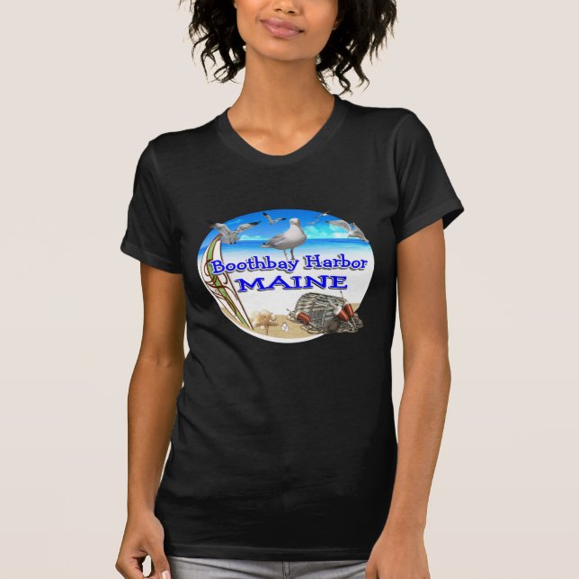 Boothbay Hafen T-Shirt (Vorderseite)