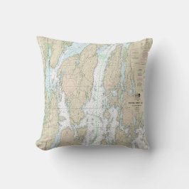 Boothbay Harbour to Bath Nautical Chart 13296 Kissen