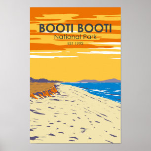 Booti Booti Nationalpark Australien Vintag Poster