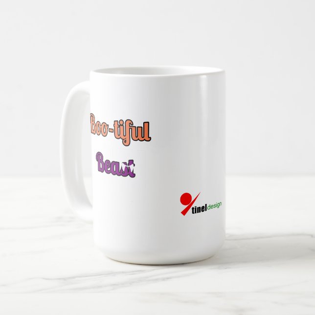 Bootiful Beast - Funny Halloween Pet Lover Kaffeetasse (Vorderseite Links)
