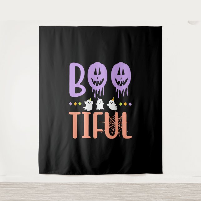 Bootischer Halloween Ghost Kostüm Männer Frauen Fu Wandteppich (Vorderseite)