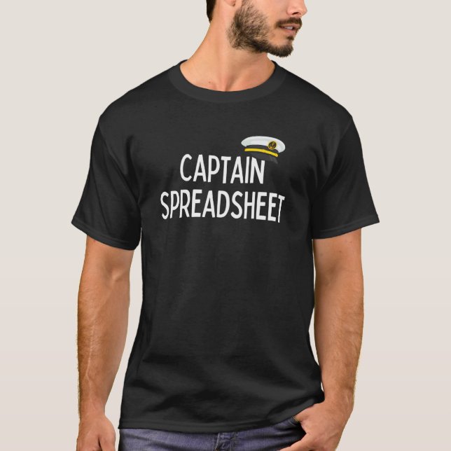 Bootkapitän Tabellenkalkulation - Süße Tabellenkal T-Shirt (Vorderseite)