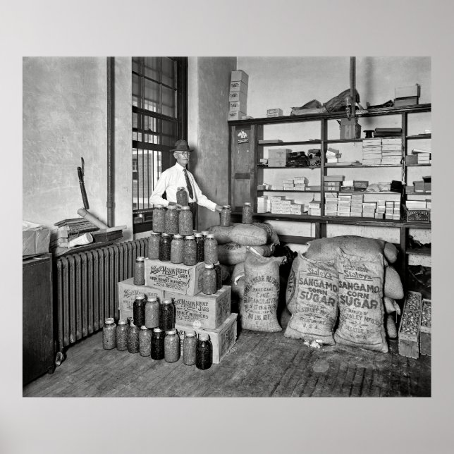 BOOTLEG BUST - JAIL EVIDENCE ROOM 1929 POSTER (Vorne)