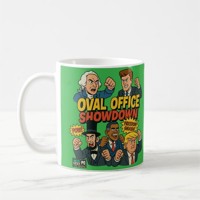 Bootleg-Cartoon-Präsidenten Kaffeetasse (Links)