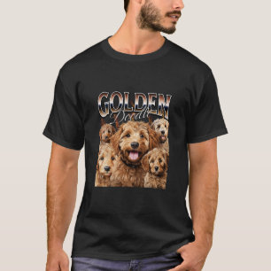 Bootleg Style Rap T-Shirt Goldendoodle Dog Design