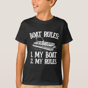 Bootregeln - Segelboot See Boot Kapitän Motor T-Shirt