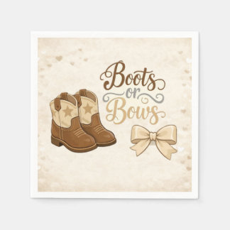 Boots and Bows Napkin Serviette