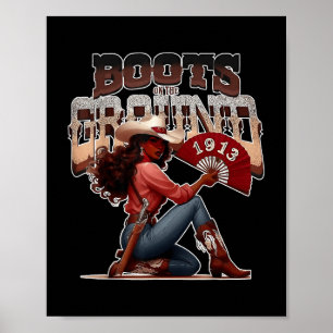 Boots auf dem Boden, wo sie bei T - Shirt.png flie Poster