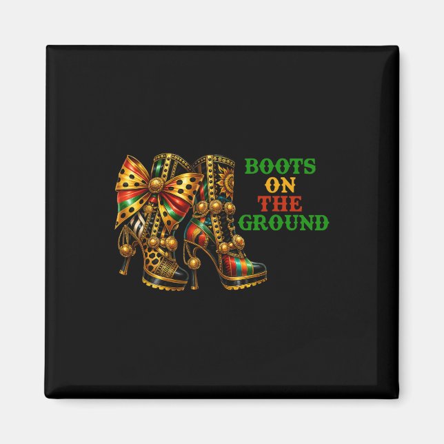 Boots auf dem Western Cowboy Boots Junetent Magnet (Vorne)