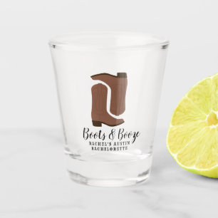 Boots & Booze Austin Texas Bachelorette Schnapsglas