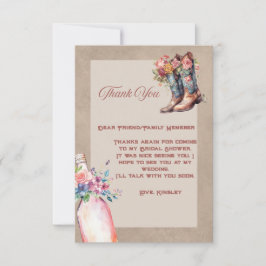 Boots Brunch & Bubbly Flat Dankeschön Card Dankeskarte