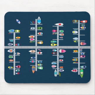 Boots-Docks multi auf Marine Mousepad