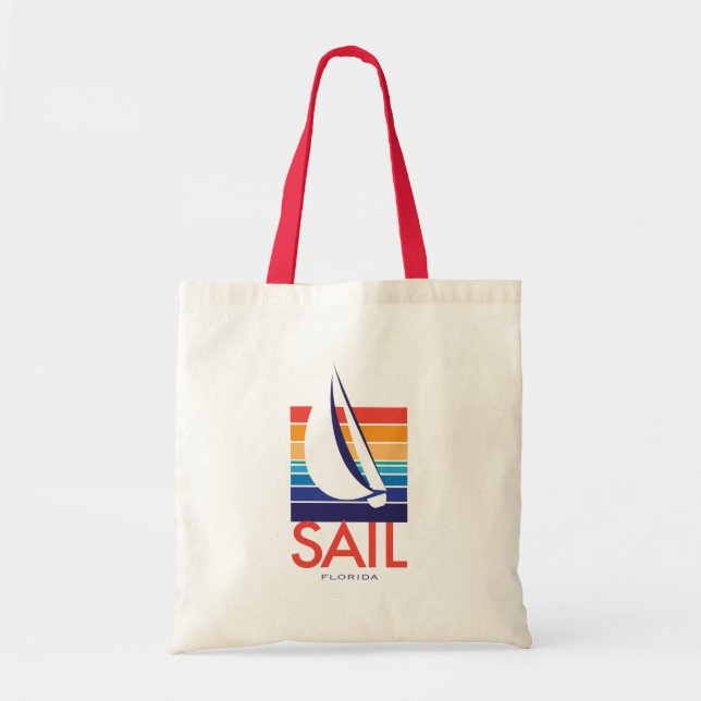 Boots-Farbe Square_SAIL Florida Tragetasche (Vorne)