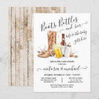 Boots Flaschen und Bier Baby Dusche