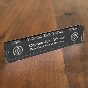 Boots-Kapitän Desk Name Plates Namensplakette