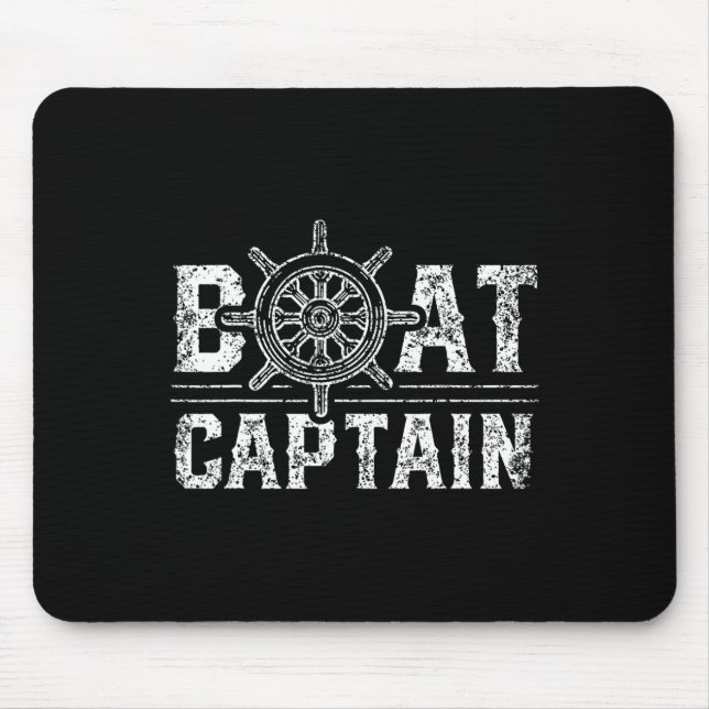 Boots Kapitän Liebhaber Bootsbesitzer Skipper Schi Mousepad (Vorne)