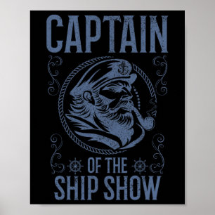Boots Kapitän Lustiges Bootfahren 1 Poster