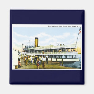 Boots-Landung am neuen Hafen, Block-Insel, Magnet