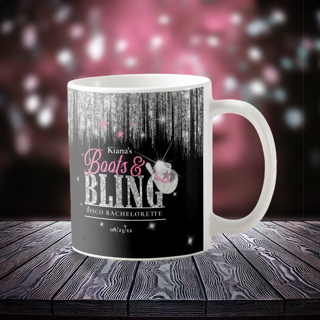 Boots 'n Bling Disco Bachelorette ID925 Kaffeetasse (Von Creator hochgeladen)