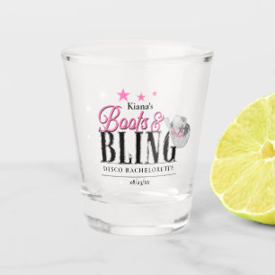 Boots 'n Bling Disco Bachelorette ID925 Schnapsglas