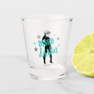 Boots 'n Bling Disco Darlin' Aquamarin ID925 Schnapsglas