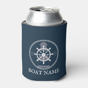 Boots-Namensmarine-Blau nautisch Dosenkühler