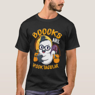 Boots Niedlich Ghost Book Reading Teacher Hallowee T-Shirt