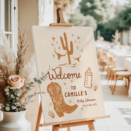 Boots und Flaschen Babydusche Begrüßungszeichen