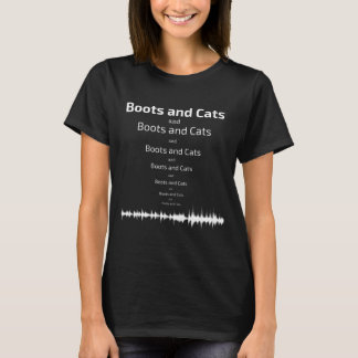 Boots und Katzen Beatbox Funny Novelty Graphic T-Shirt