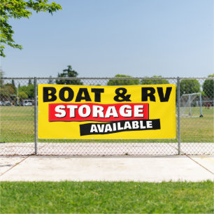 Boots- und RV-Speicher im Freien Banner