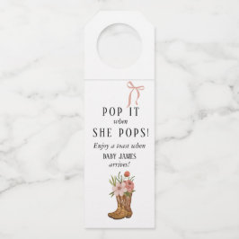 Boots und Schleifen POP IT  Flaschenanhänger