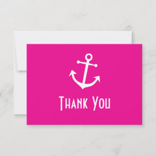Bootsanker Vielen Dank, dass Sie Karten (Magenta P