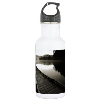 Bootsanlegestelle am See Trinkflasche