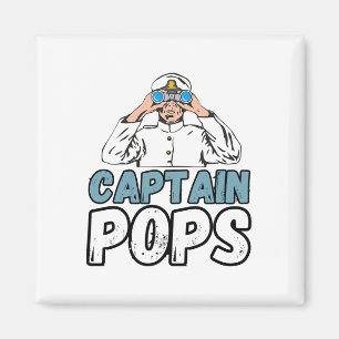 Bootsbesitzer Kapitän Pops Vater Ponton Großvater Magnet
