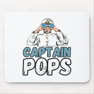 Bootsbesitzer Kapitän Pops Vater Ponton Großvater Mousepad