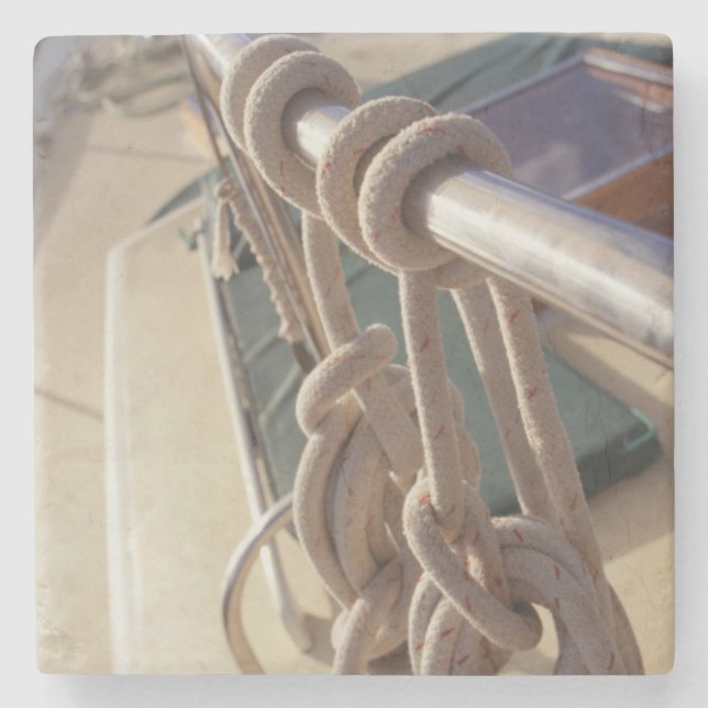 Bootsdeck Steinuntersetzer (Vorderseite)