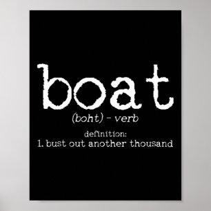 Bootsdefinition Spreng ein weiteres Tausend lustig Poster
