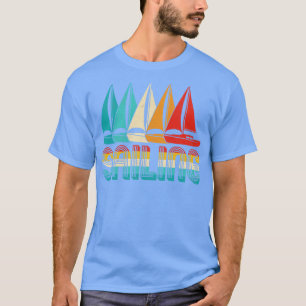 Bootseigentümer Segelboot Retro Vintage Störungen T-Shirt