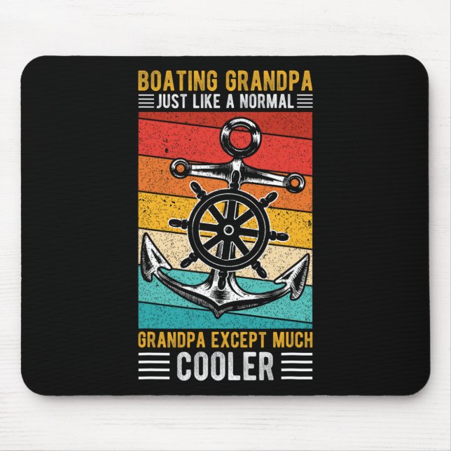 Bootsfahrender Opa, genau wie ein normaler Opa bei Mousepad (Vorne)
